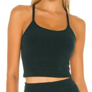 Beyond Yoga Spacedye Slim Racerback Cropped Tank in Hunter Green/Nocturnal Navy